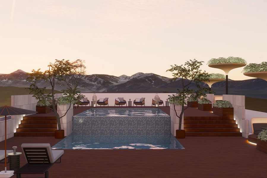 Gin-Gin Cafe, Pool & Rooftop